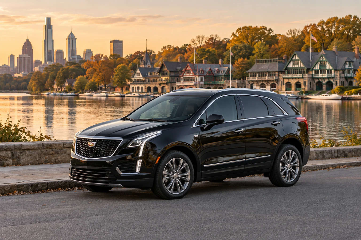 Cadillac XT5 at Philadelphia Boathouse Row
